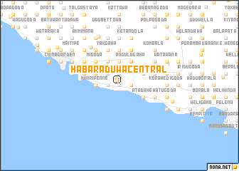 map of Habaraduwa Central