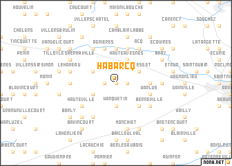 map of Habarcq