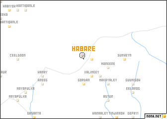 map of Habare