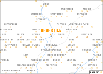 map of Habartice
