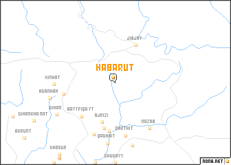 map of Ḩabarūt