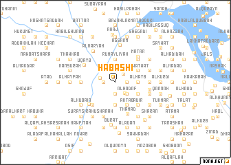 map of Ḩabashī