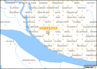 map of Hābaspur