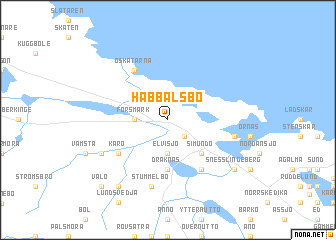 map of Habbalsbo