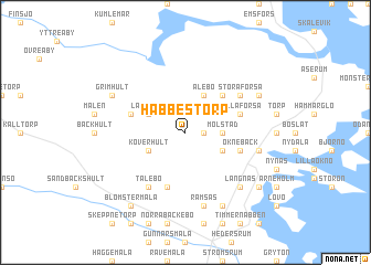 map of Habbestorp