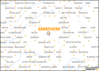 map of Ḩabb Nimrah