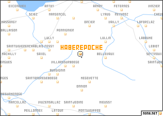 map of Habère-Poche