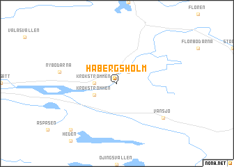 map of Habergsholm