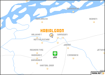 map of Hābiālgāon