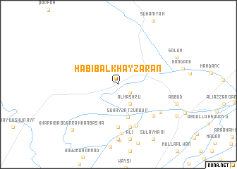 map of Ḩabīb al Khayzarān