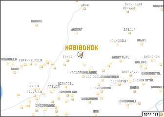 map of Habīb Dhok