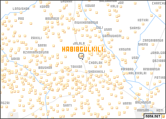 map of Habib Gul Kili