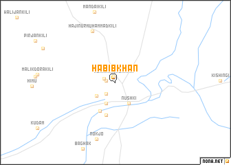 map of Habīb Khān