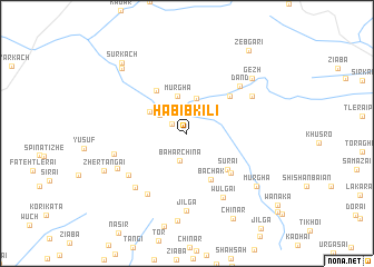 map of Habīb Kili