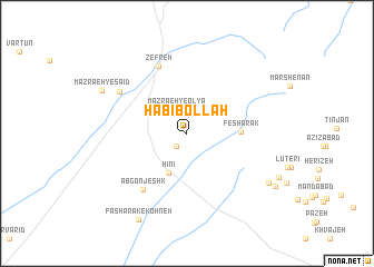 map of Ḩabībollāh