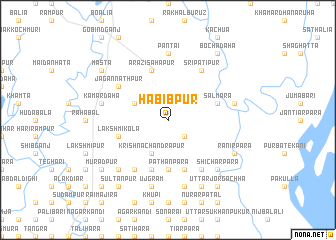map of Habībpur