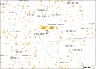 map of Habībwāla