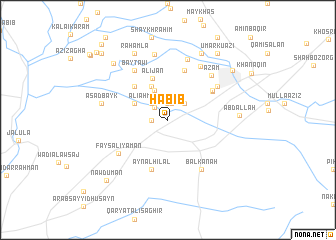 map of Ḩabīb