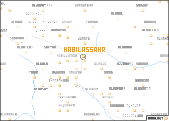 map of Ḩabīl as Sahr