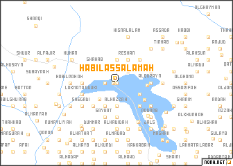 map of Ḩabīl as Salāmah