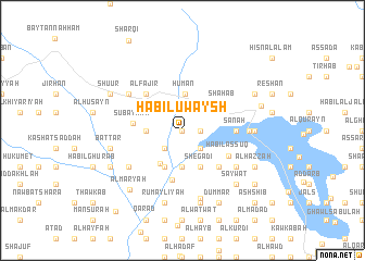 map of Ḩabīl ‘Uwaysh