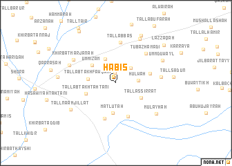 map of Ḩabīs