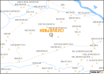 map of Habjanovci