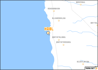 map of Ḩabl