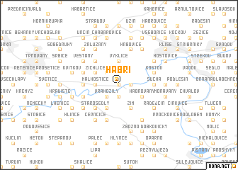 map of Habří