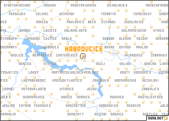 map of Habrovčice