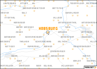 map of Habsburg