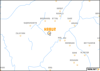 map of Ḩabūr