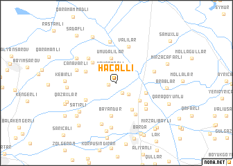 map of Hacallı