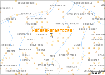 map of Hāchehkand-e Tāzeh