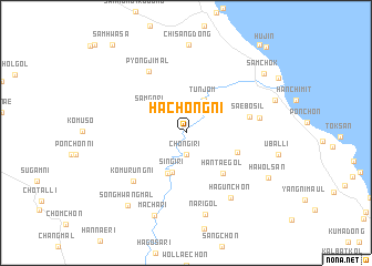 map of Hachŏng-ni