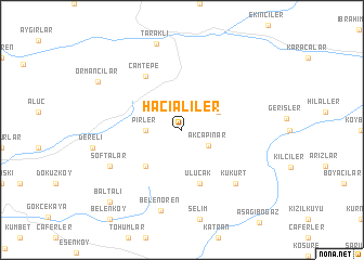 map of Hacıaliler