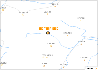 map of Hacıbekâr