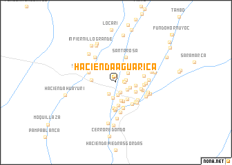 map of Hacienda Agua Rica