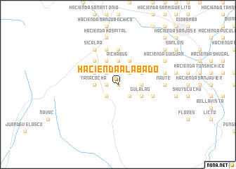 map of Hacienda Alabado