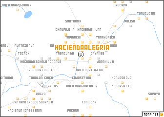 map of Hacienda Alegría