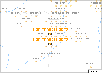 map of Hacienda Alvarez