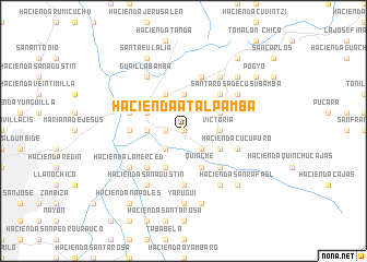 map of Hacienda Atalpamba