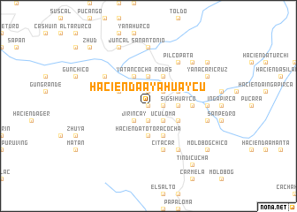 map of Hacienda Ayahuaycu