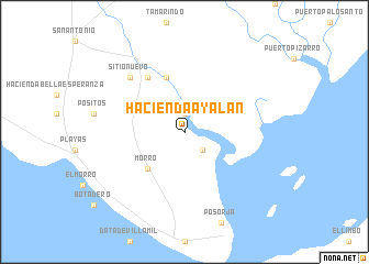 map of Hacienda Ayalán