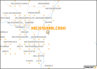 map of Hacienda Balcashi