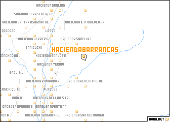 map of Hacienda Barrancas