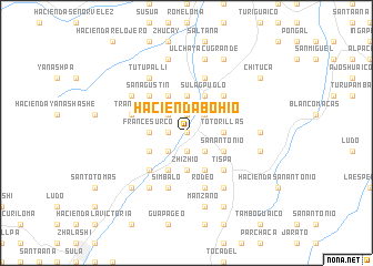 map of Hacienda Bohío