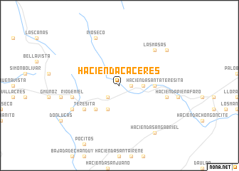 map of Hacienda Cáceres