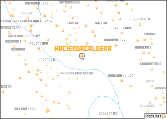 map of Hacienda Caldera