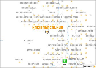 map of Hacienda Calhua